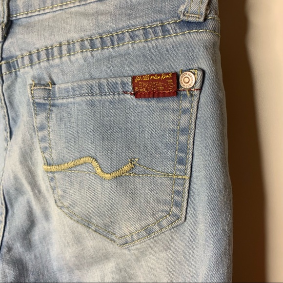 Girl’s 7 For All Mankind The Ankle Skinny Jeans - Picture 2 of 14